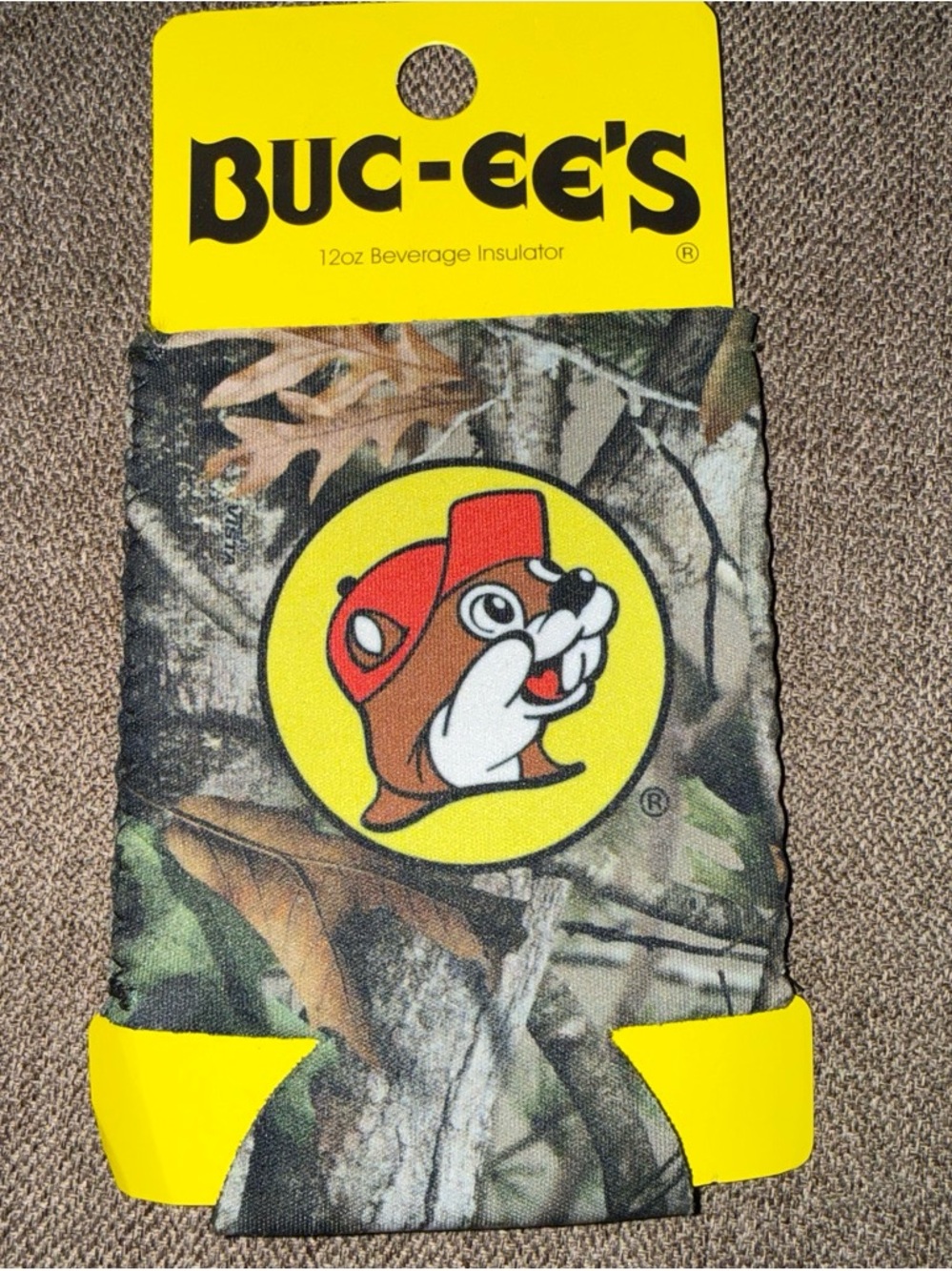 NWT Official Buc-ee's Koozie Can Holder D-Como NEW Texas Bucees